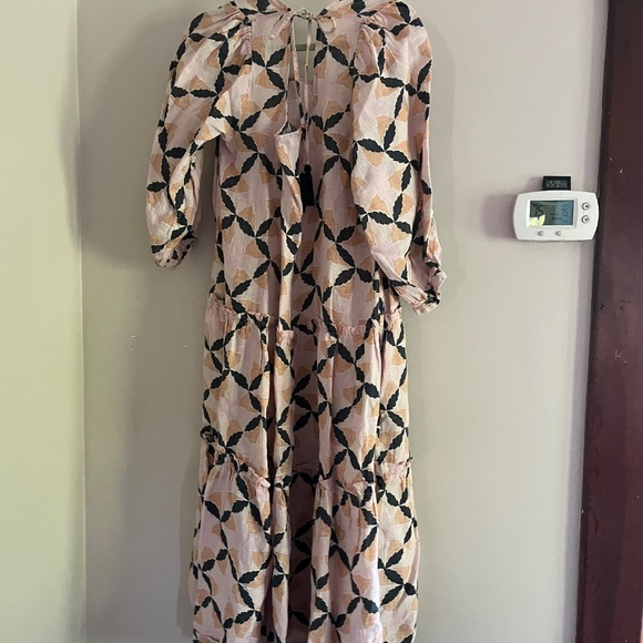 The Odells Pink Patterned Maxi Dress size Large - Picture 2 of 4